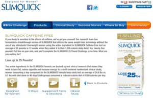 SLimquick Caffeine Free Website