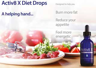 Activ 8 X diet drops advert